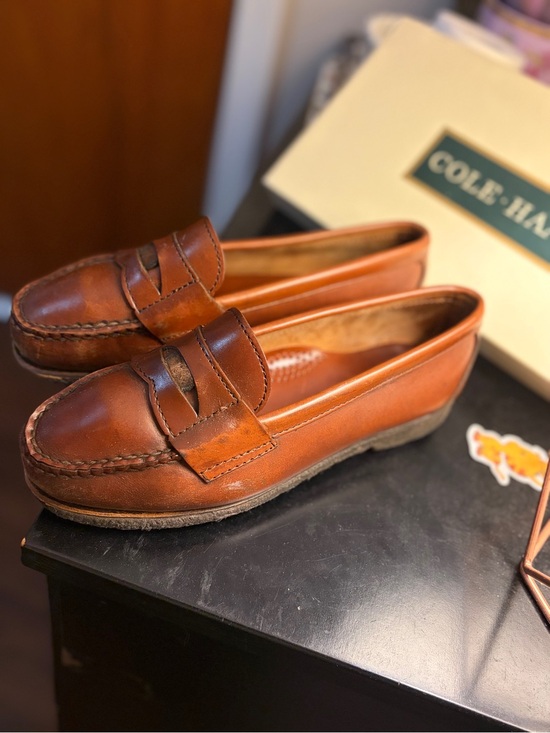 Cole Haan Vintage Pinch Penny Loafers in Brown Leather Size 6C NARROW Mens main image 9